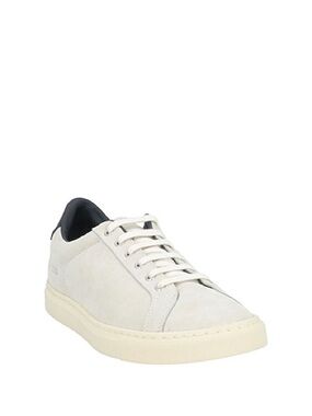Woman by Common Projects Suede Low-Top Sneaker in Off-White